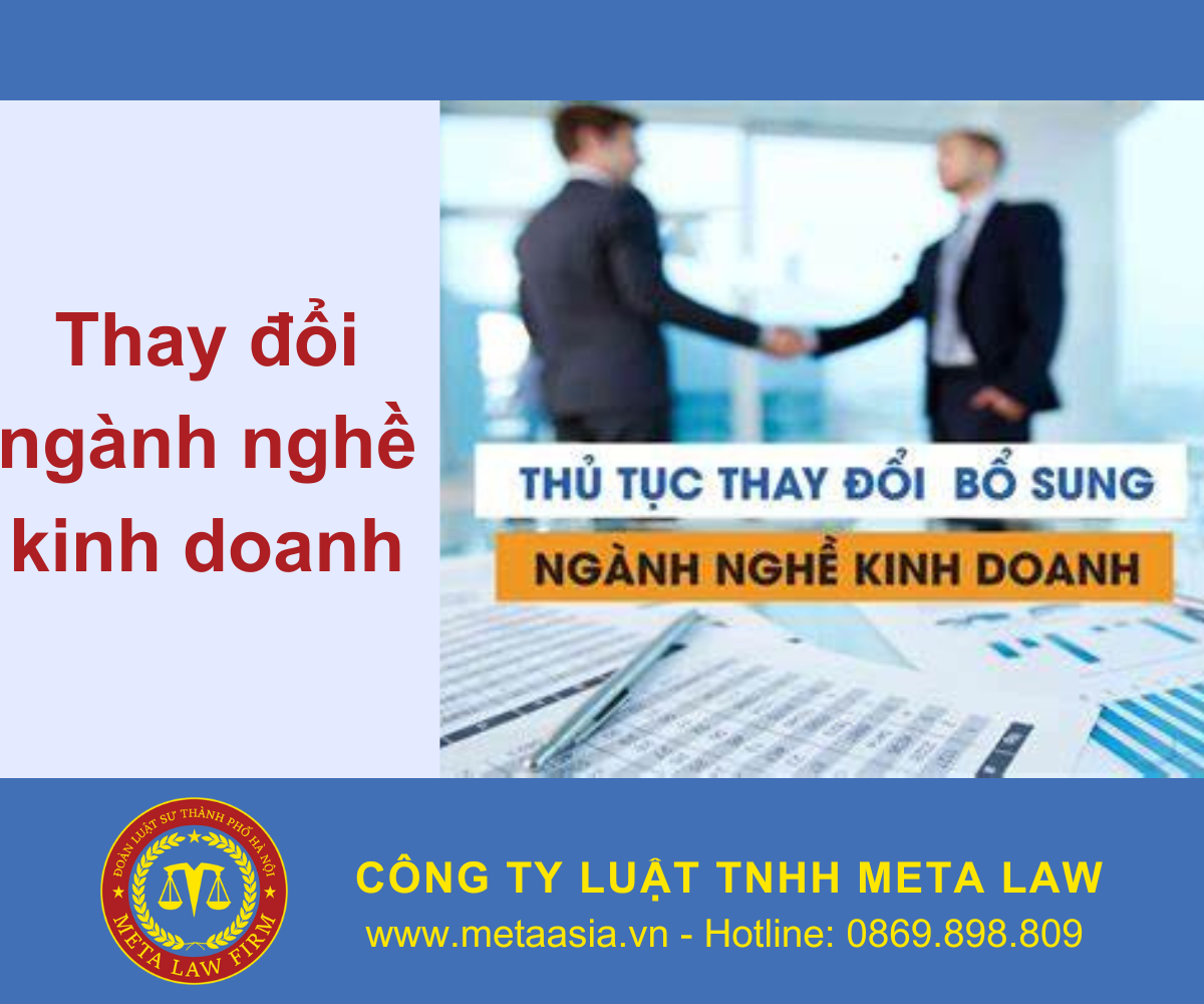 Thay đổi ngành nghề kinh doanh của công ty