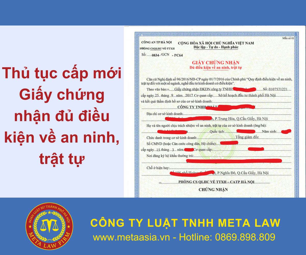 Hướng dẫn Xin Giấy phép An ninh Trật tự đúng Quy định của Bộ Công An