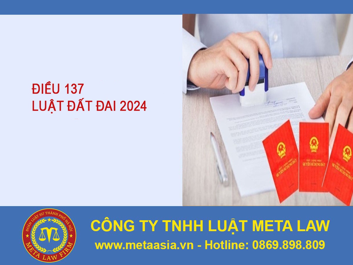 Điều 137 Luật Đất đai năm 2024 quy định gì? Điều 137 Luật Đất đai năm 2024 quy định gì?